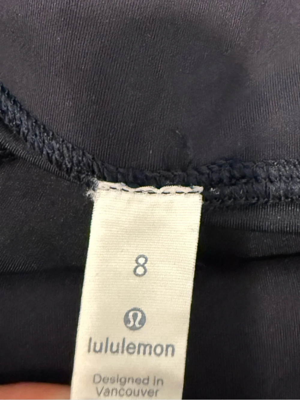 Lululemon Athletica In Movement Crop 19 Midnight Navy Everlux Legging - Size 8